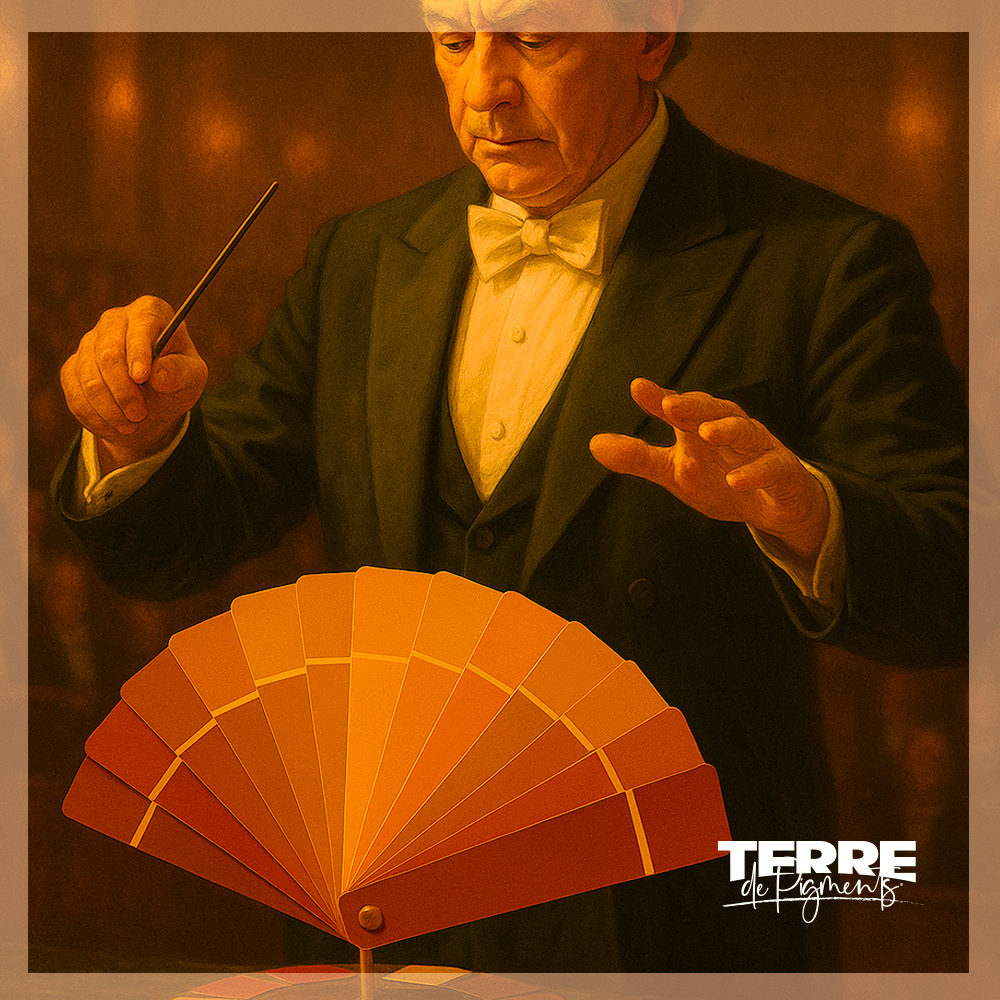 TERRE DE PIGMENTS COULEUR PUBLICITE DECALEE